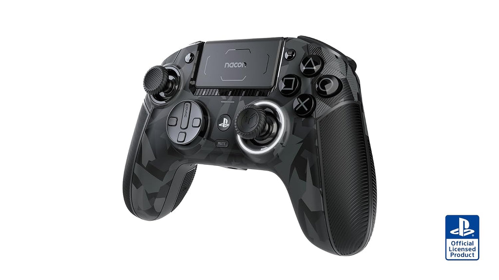 NACON Revolution 5 Pro Officially Licensed PlayStation Wireless Gaming Controller for PS5 / PS4 / PC - Hall Effect, Trigger Stops, Mappable Buttons, Bluetooth Audio - Urban Camo