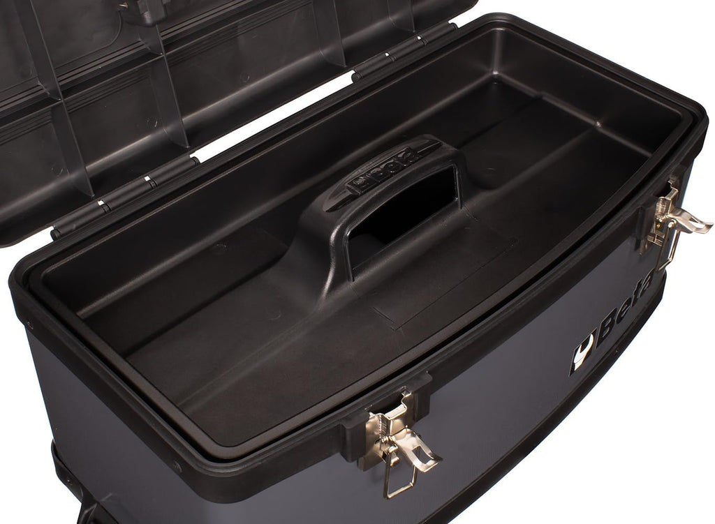 Beta C41H Two-Module Rolling Metal Tool Chest, Detachable Metal Tool Box, Telescopic Handles, Grey