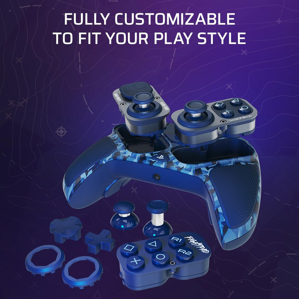 PDP Victrix Pro BFG Wireless Controller for PS4/PS5/PC, Sony 3D Audio, Modular Back Buttons/Clutch Triggers/Joystick, Call of Duty Midnight Mask