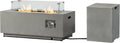 42' Outdoor Propane Fire Pit Table for Patio - 50,000 BTU Rectangular Gas Firepit Table, Grey Commercial-Grade Fireplace with Wind Guard