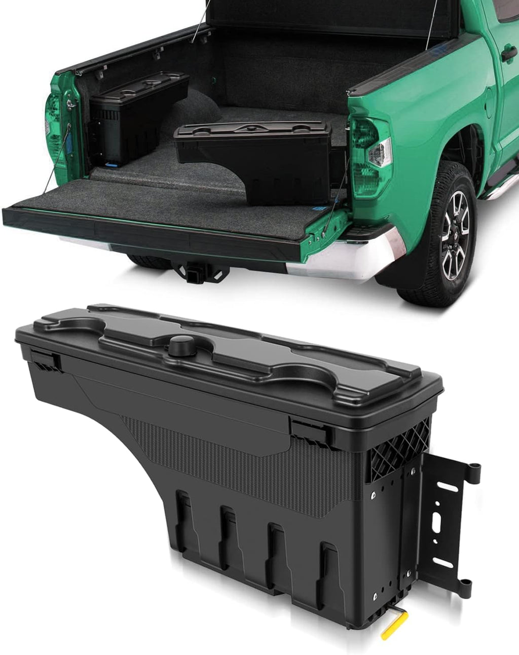 SCITOO Tool Box | Fits For Dodge Ram 1500 2002-2010, For Dodge Ram 2500 2002-2010, For Dodge Ram 3500 2002-2010, For Ram 1500 2500 3500 2011-2018 | Truck Bed Storage Box, Right Passenger Side