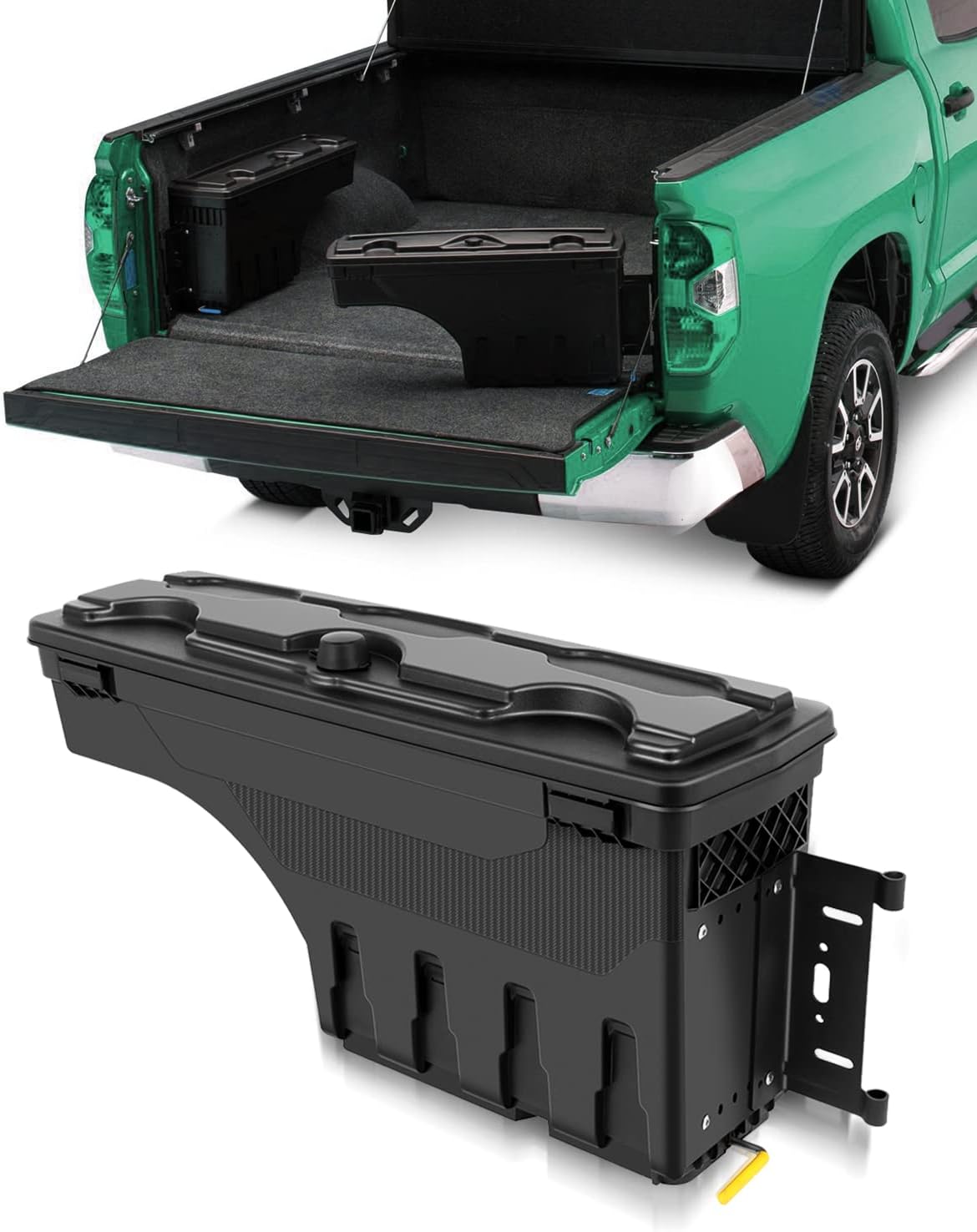 SCITOO Tool Box | Fits For Dodge Ram 1500 2002-2010, For Dodge Ram 2500 2002-2010, For Dodge Ram 3500 2002-2010, For Ram 1500 2500 3500 2011-2018 | Truck Bed Storage Box, Right Passenger Side