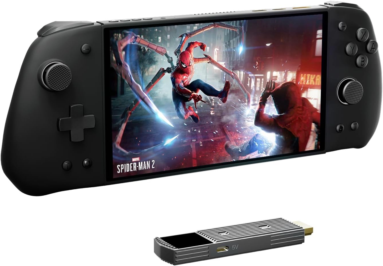 7 inch 60Hz Streaming Gaming Handheld, 0 Latency 100ft Wireless Game Console Monitor Touchscreen with Controller for PC,Xbox,PS5/4,Switch(V3 SE)
