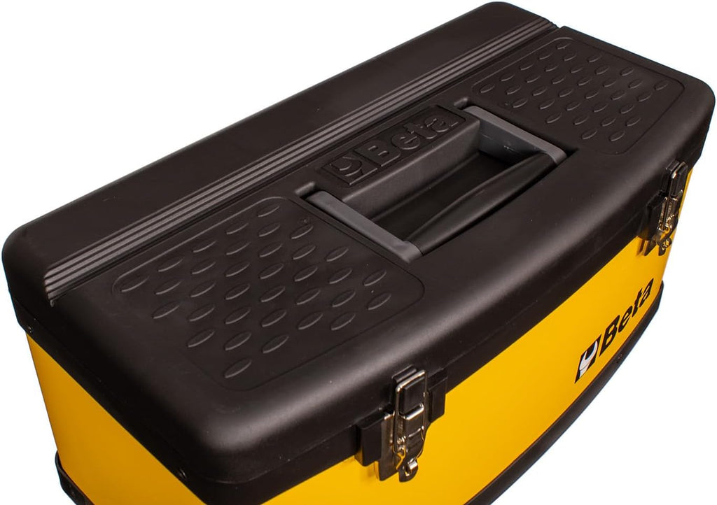 Beta C41H Two-Module Rolling Tool Chest, Detachable Tool Box, Telescopic Handles, Yellow