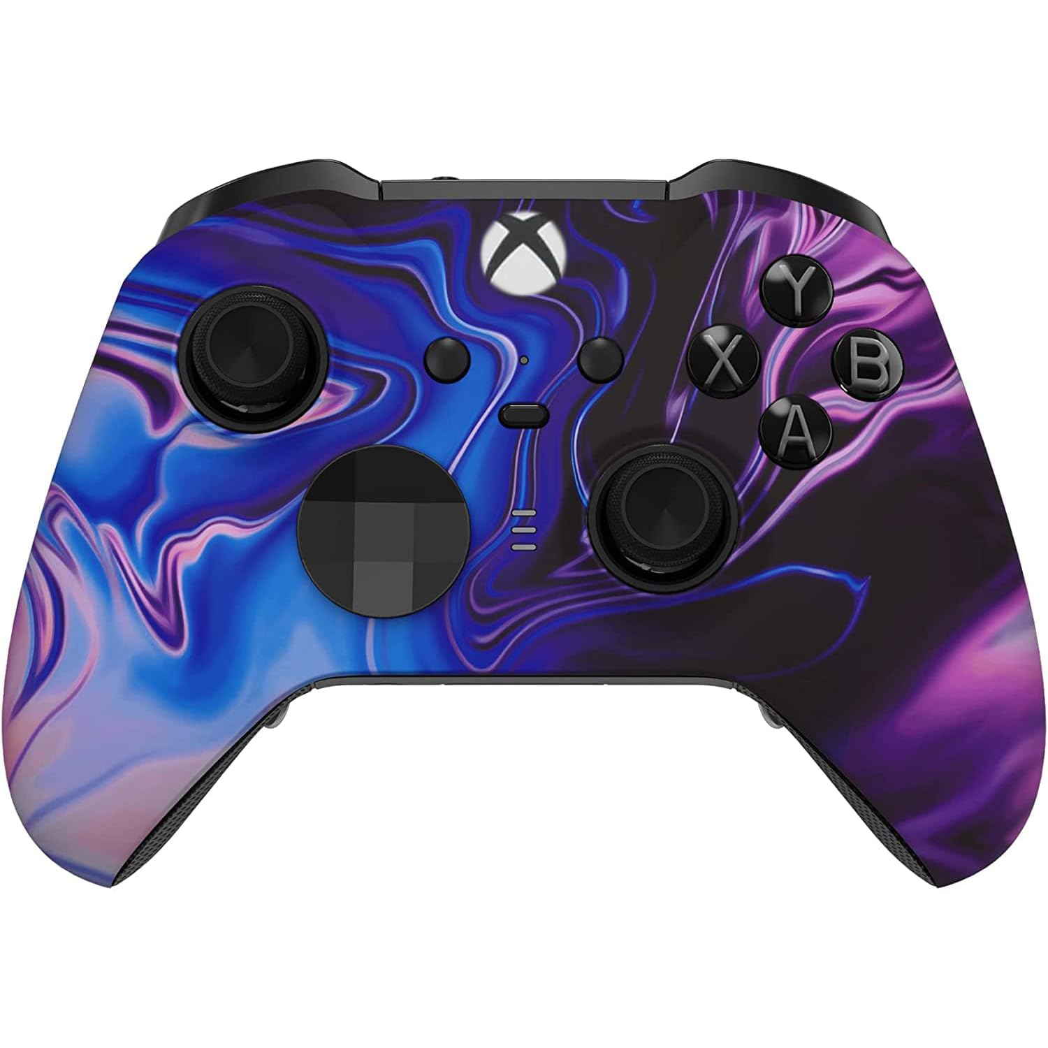 Custom Controllerzz Custom Elite Series 2 Controller Compatible With Xbox One, Xbox Series S, and Xbox Series X (Blue & Purple Swirl)