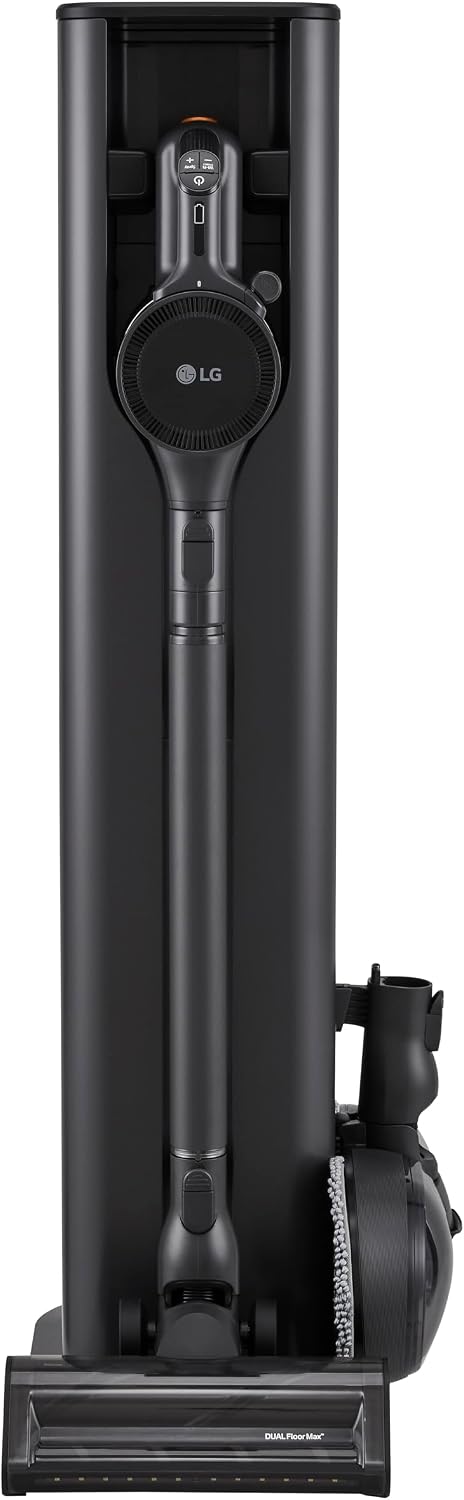 LG CordZero A949 - Cordless Stick Vacuum Cleaner with Auto-Empty Base, 200 Minute Runtime w/Extra Rechargeable Battery, Power Mop, Dual Floor Max, Lightweight, Cleaning for Carpet, Hardwood, Pet Hair
