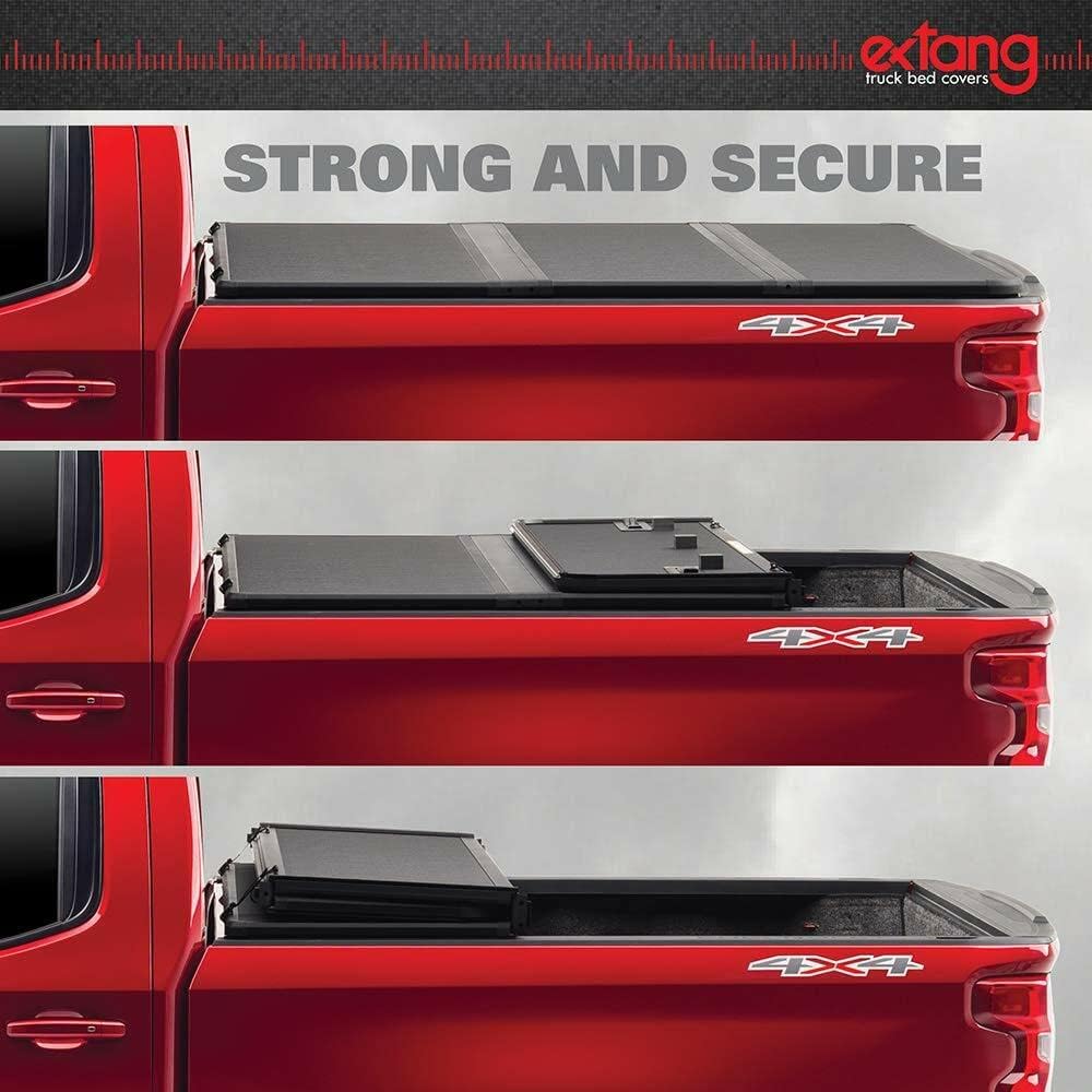 RealTruck Extang Solid Fold 2.0 Toolbox Hard Folding Truck Bed Tonneau Cover | 84430 | Fits 2009 - 2018, 19'-24' Classic Body 1500 Dodge Ram 1500/2500/3500 6' 4' Bed (76.3')