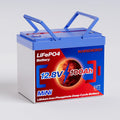 12V 100Ah Lifepo4 Battery, Bci Group 24 Size, Built-In 100A Smart BMS, 4500-15000 Deep Cycle Grade A Lithium Cells For RV Travel, Trolling Motor, Marine, Boat, Solar Panel, Off Grid,Camping