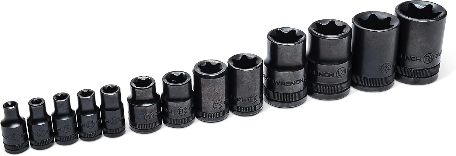 GEARWRENCH 49 Piece 1/4', 3/8', 1/2' Drive Torx Bit Socket Master Set - 89087