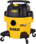 DEWALT STEALTHSONIC Wet Dry Shop Vac 6 Gallon, Shop Vacuum Wet and Dry 5 HP, Ultra Quiet Shopvac with Powerful Suction, Wet Dry Vacuum Cleaner for Home, Garage, Workshop, Jobsite, DXV06P-QT