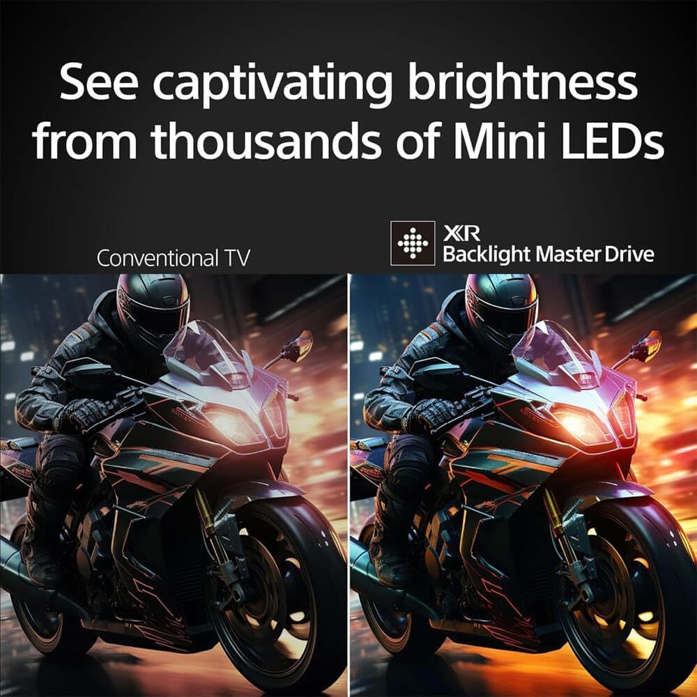 Sony K85XR70BKIT1 85 inch BRAVIA 7 4K HDR Mini LED QLED Smart Google TV with Dolby Vision, PS5 Exclusive Features,
