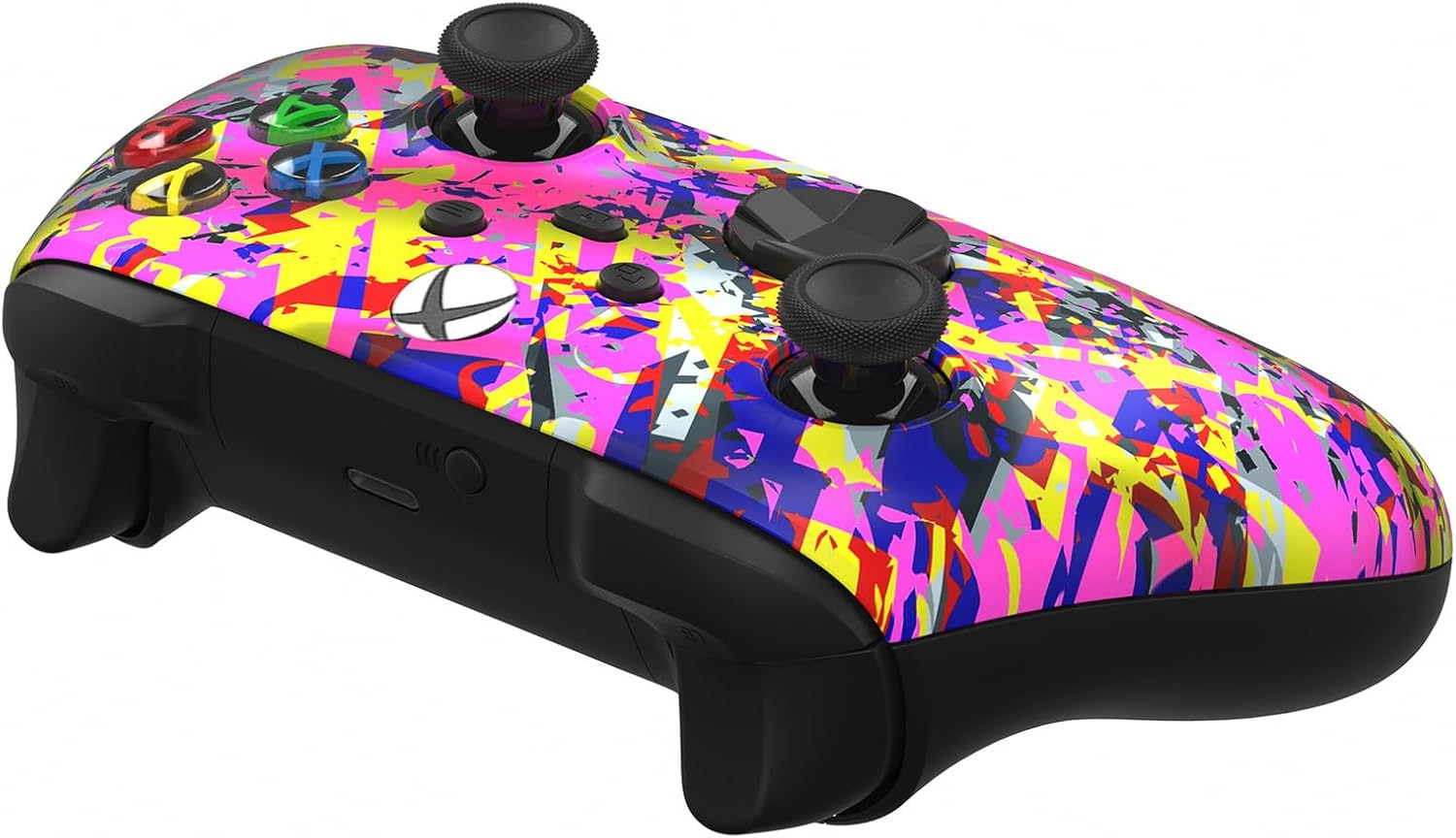 Custom Controllerzz Wireless Controller for Microsoft Xbox Series X/S & Xbox One - Custom Soft Touch Feel - Custom Series X/S Controller (X/S Neon Drip)