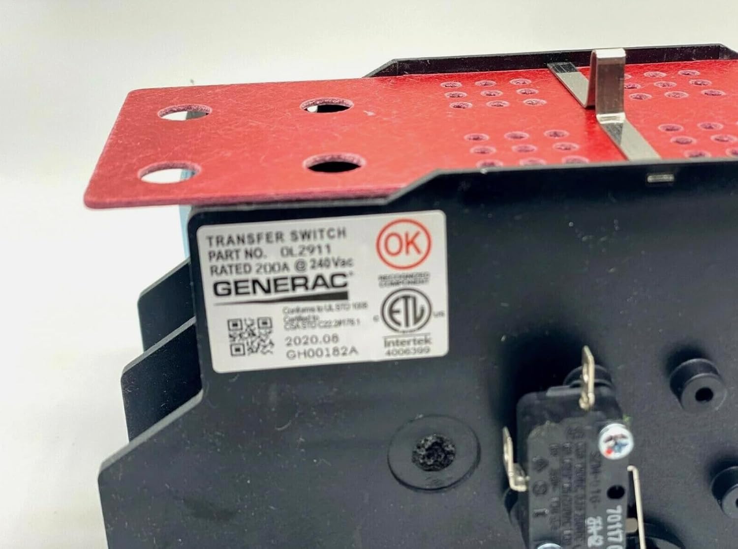 Schwalm 0L2911 Genuine OEM Transfer Switch, 200A 240V, RV Generator Part 0L2911 for Generac