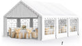 MFSTUDIO 16'x20' Party Tent, Outdoor Heavy Duty Party Tents with Removable Sidewalls, Large Canopy Tent Shelter for Outdoor Events Wedding Birthday, White