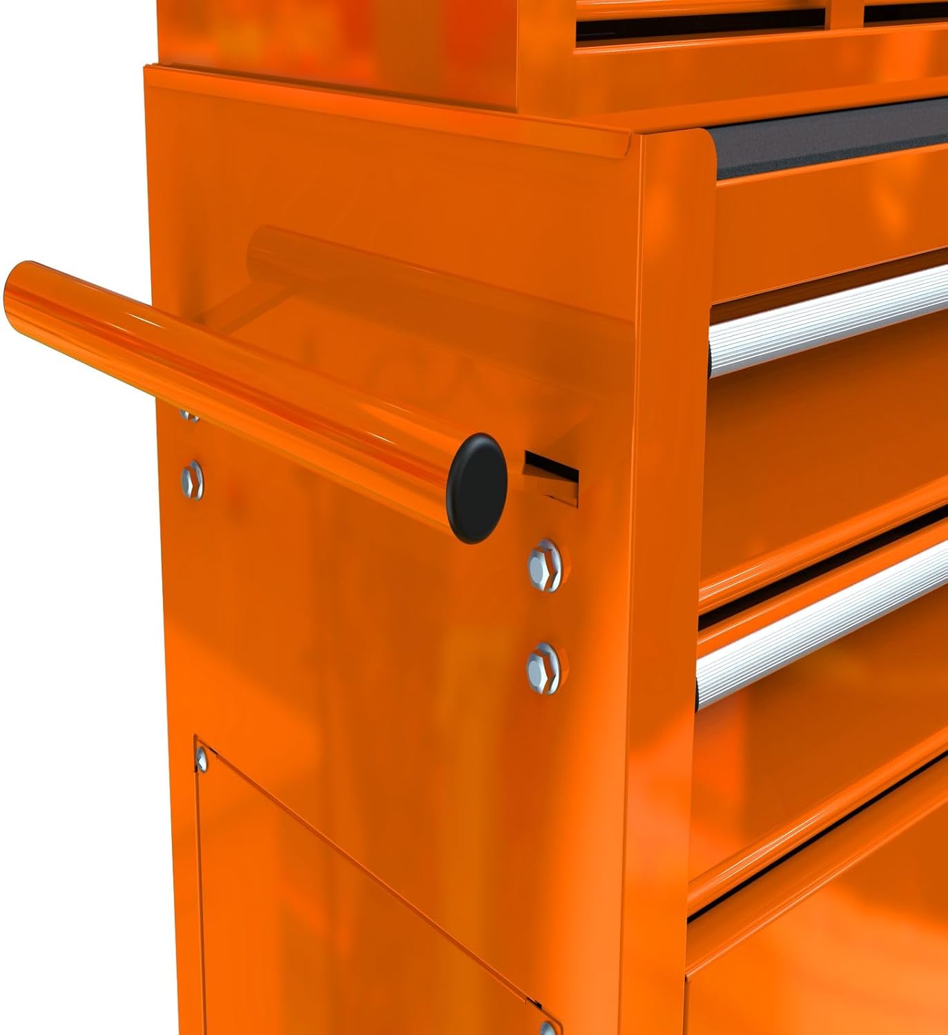 Rolling Tool Chest, 8 Drawers Rolling Tool Chest with Wheels, Portable Rolling Tool Box On Wheels, High Capacity Tool Chest Organizer for Garage, Workshop, Home Crafts Use Orange Color