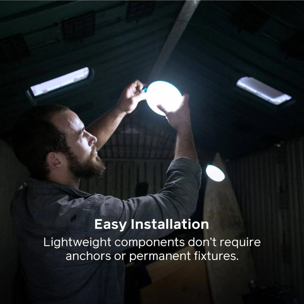 BioLite SolarHome 625, Emergency Solar Lighting Kit, Hanging Lights, Emergency Radio, Off-Grid Power & Light for Cabins, Sheds, Yurts, RVs, Boats