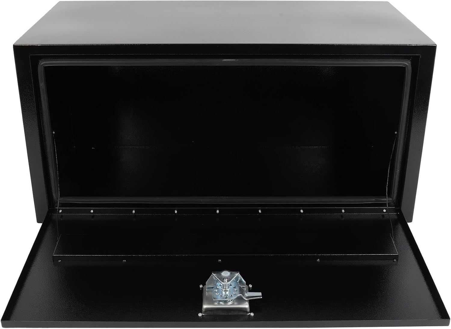 SCITOO 36' Iron Truck Bed Tool Box,Heavy Duty Crossover Storage for Most Full Size Pickups,Lockable Weatherproof Chest,Fits 36'WX18'DX18'H Truck Beds,Easy Access to Load and Unload