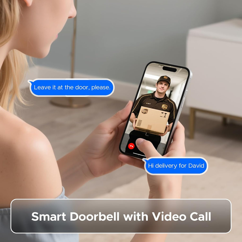 Smart Lock with Camera & Doorbell, 3-in-1 Smart Deadbolt for Front Door, Fingerprint Keyless Entry Door Lock with Live View, Video Smart Lock Built-in Wi-Fi, Auto Lock, Siri Unlock, IP66 Waterproof