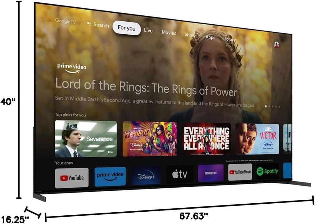 Sony BRAVIA XR A95L 77 inch QD-OLED 4K HDR Smart TV (2023) Bundle with Deco Gear 4K HDMI 2.0 Cable w/Copper Conductors x2 + Premiere Streaming & CPS Exclusive 26 Month Protection (BEACH-CPS-265000)