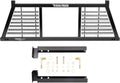 RealTruck Backrack Half-Louvered Rack Frame + Hardware Kit for use w/ 21' Toolbox, Combo | No Drill, Black | 147LV & 30201TB | Fits 1999-2016 Ford F-250/F-350/F-450