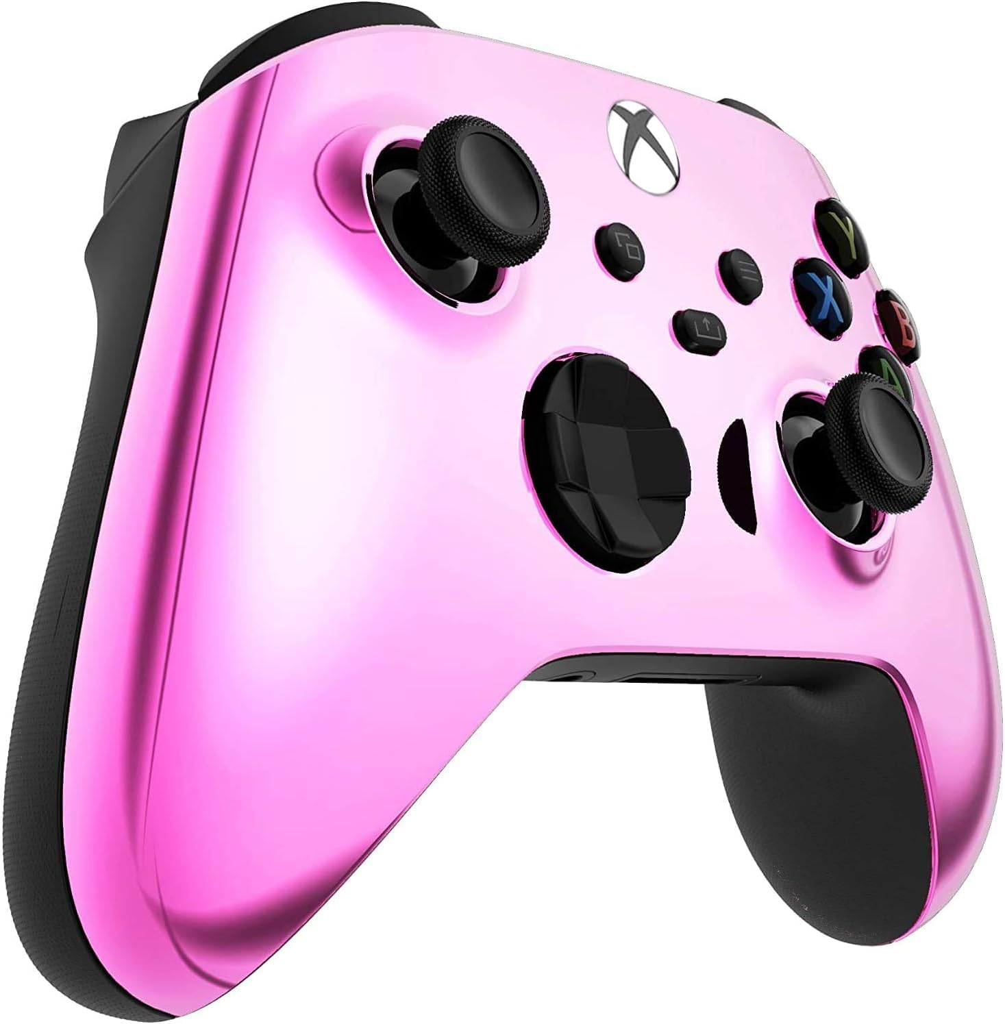 Custom Controllerzz Wireless Controller for Microsoft Xbox Series X/S & Xbox One - Custom Soft Touch Feel - Custom Xbox Series X/S Controller (X/S Pink Chrome)