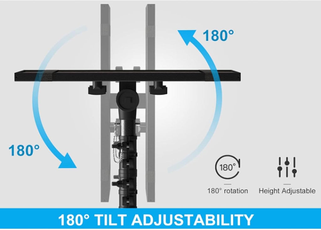 Projector Stand, Adjustable Height and Angle Alloy Tripod with Wheels Brake Switch and Storage Space, Portable Floor Stand for Gaming Consoles Home Visual Equipment Projectors