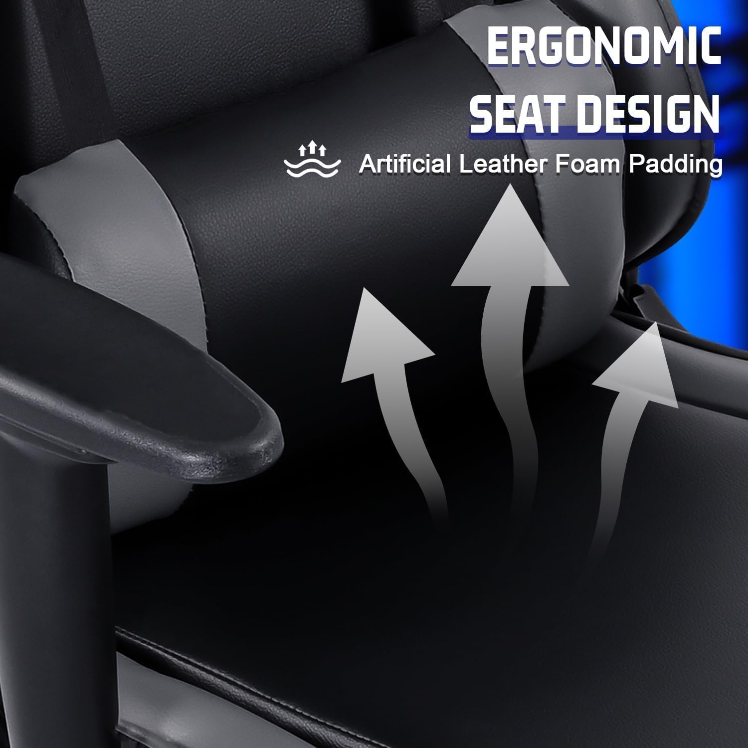 Marada Flight Joystick Hotas Mount with Chair Adjustable Fit for Thrustmaster, for Logitech X56 X52, for Hotas Warthog, More Stable Flight Simulator Cockpit with Seat, Not Include Gaming Devices