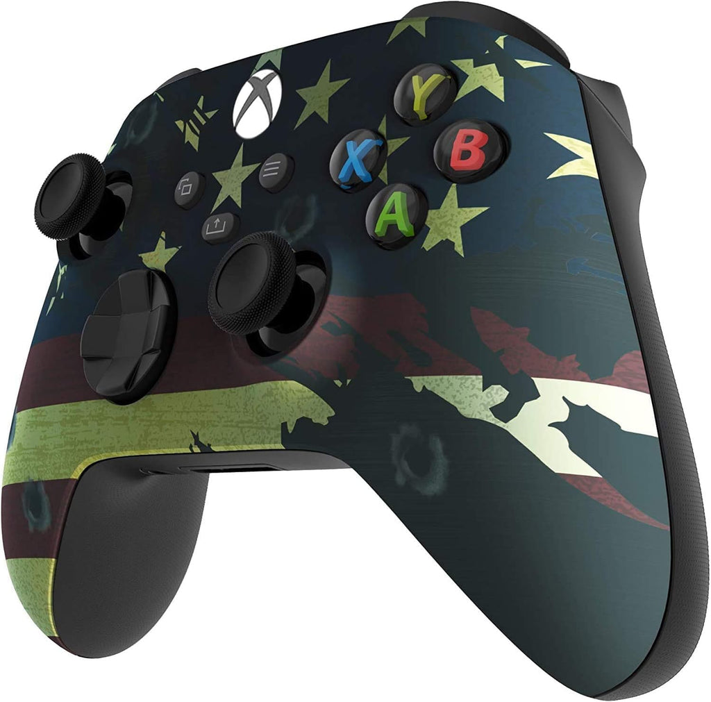Custom Controllerzz Wireless Controller for Microsoft Xbox Series X/S & Xbox One - Custom Soft Touch Feel - Custom Xbox Series X/S Controller (X/S US Flag)