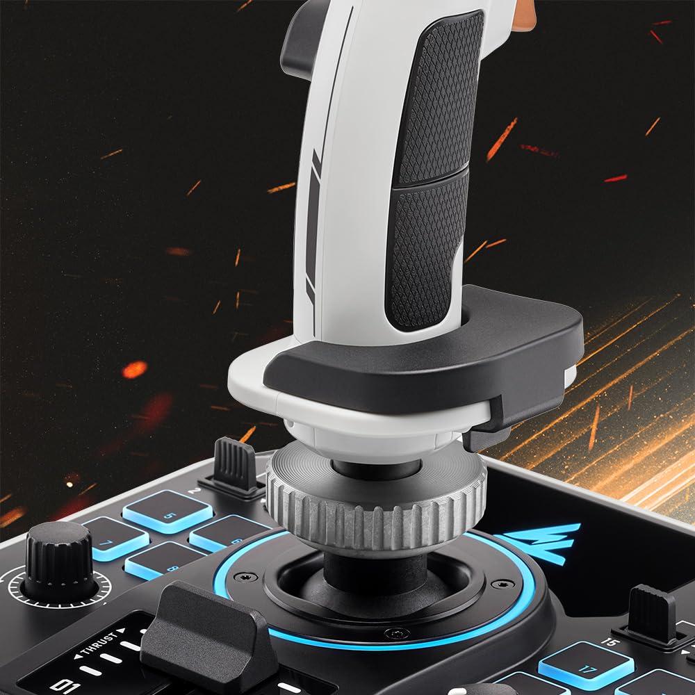 Thrustmaster Sol-R1 Flight Joystick - Hall Effect Technology, 44 Buttons for Space Flight Simulation, Flight Stick with Ambidextrous Grip - Compatible with PC