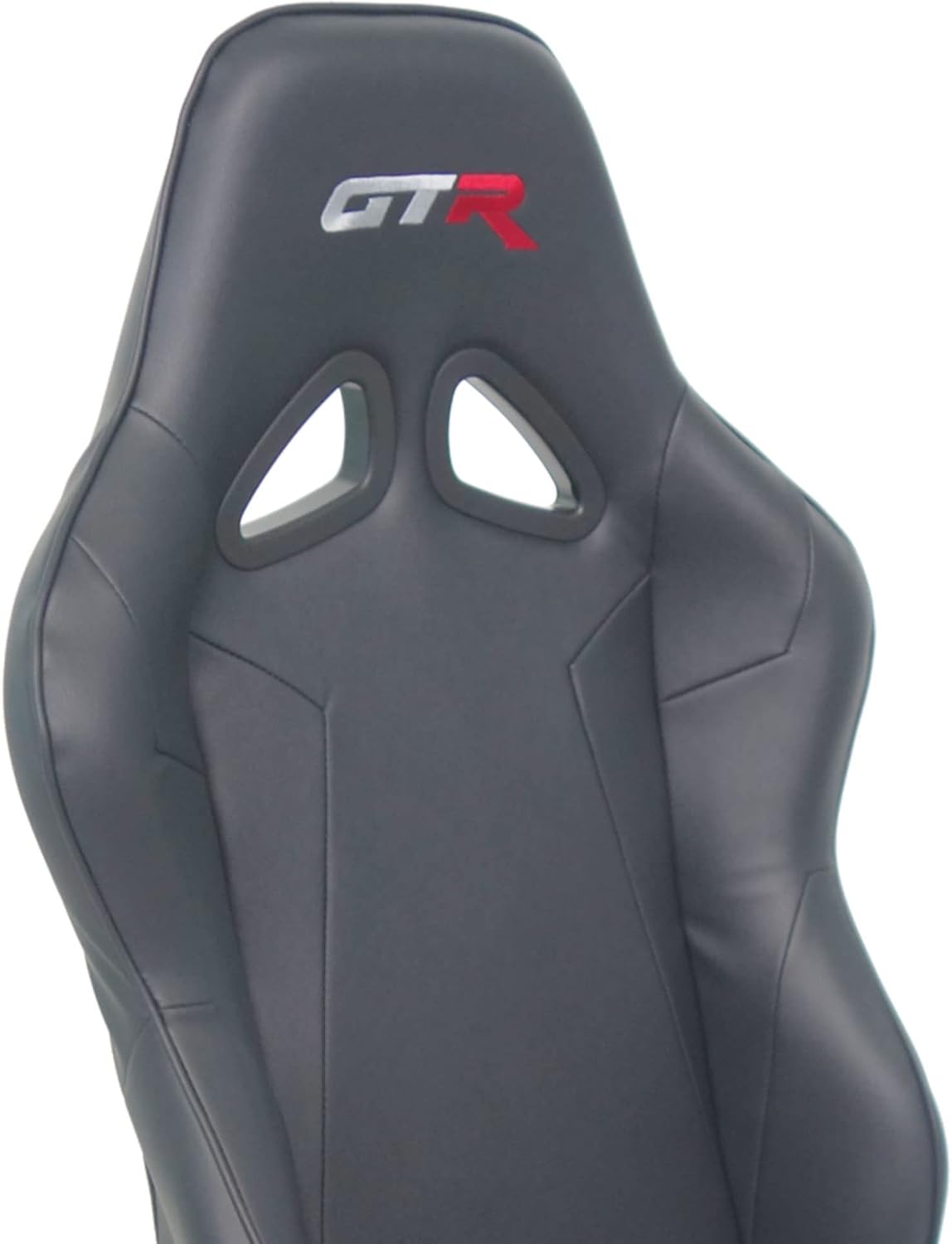 GTR Simulator GTA Model Racing Simulator Cockpit – Majestic Black Frame with Adjustable Black Leatherette Seat | Driving Gaming Chair for PC, Xbox, PS5 | Compatible with Logitech, Fanatec, Moza