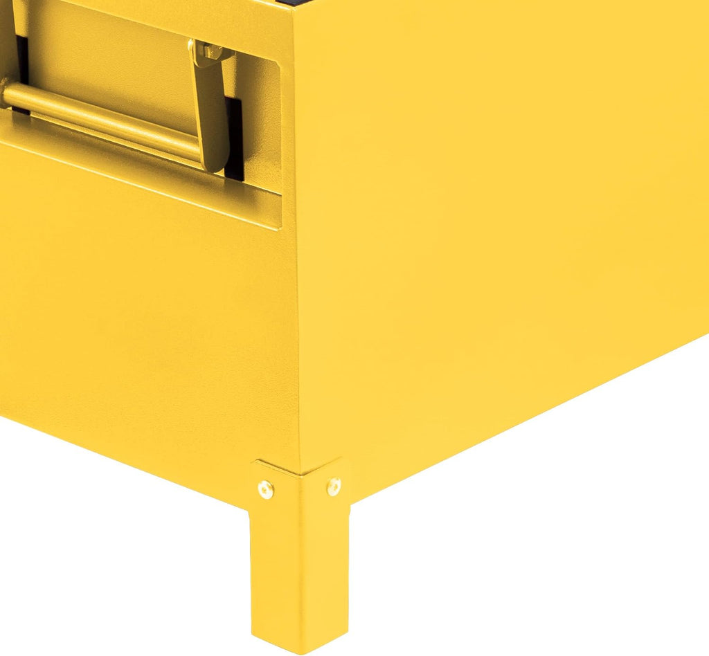 Garvee Steel Truck Bed Toolboxes 36'' Jobsite Storge Box Heavy Duty Steel Jobsite Tool Chest XXL Large Deck Truck Bed Box (36 Inch/Yellow)