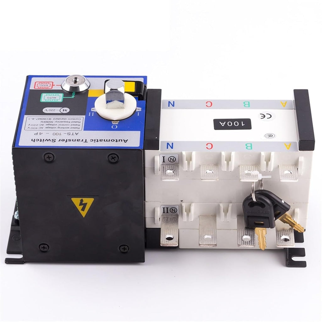 4P 100A Universal ATS Automatic Transfer Switch Dual Power Transfer Switch AC Diesel Generator Part Single Three Phase