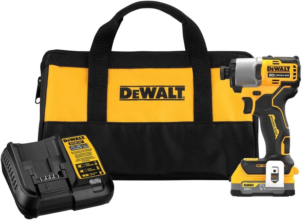 DEWALT 20V BRUSHLESS IMPACT DRIVER KIT