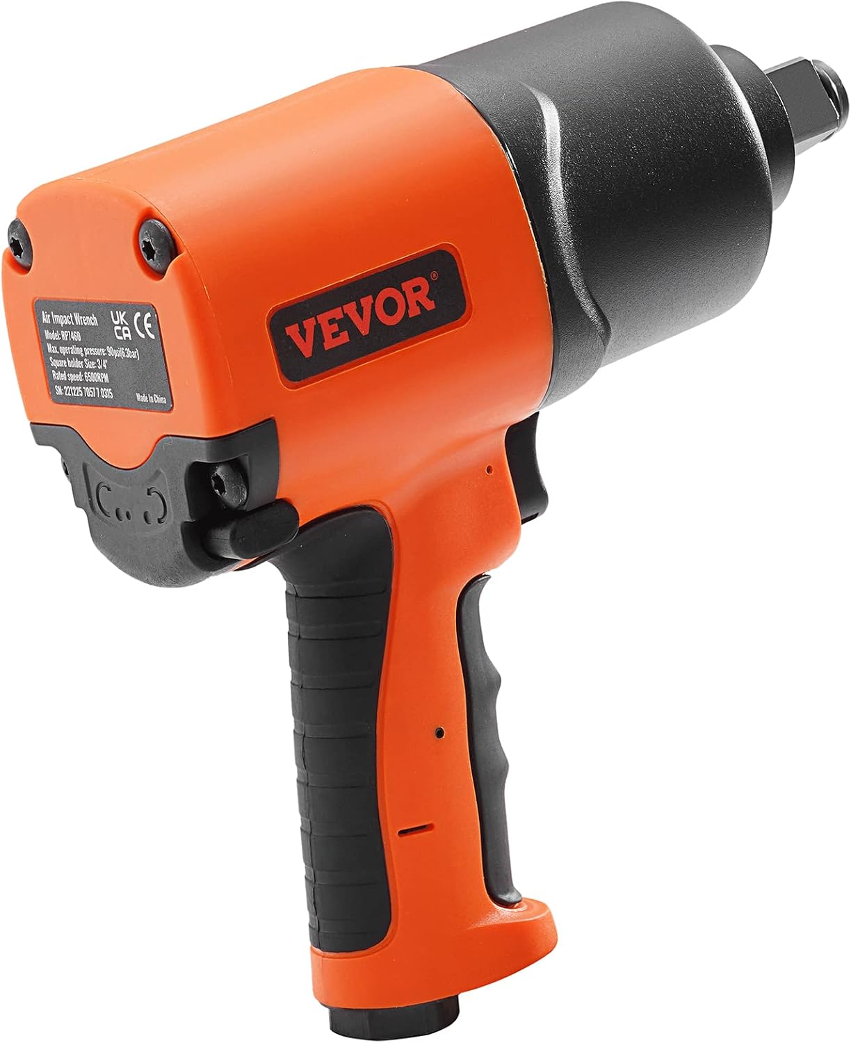 VEVOR Air Impact Wrench, 3/4-Inch Drive Air Impact Gun, Up to 1870ft-lbs Nut-busting Torque, Composite Pneumatic Impact Wrench for Auto Repairs and Maintenance Heavy Duty