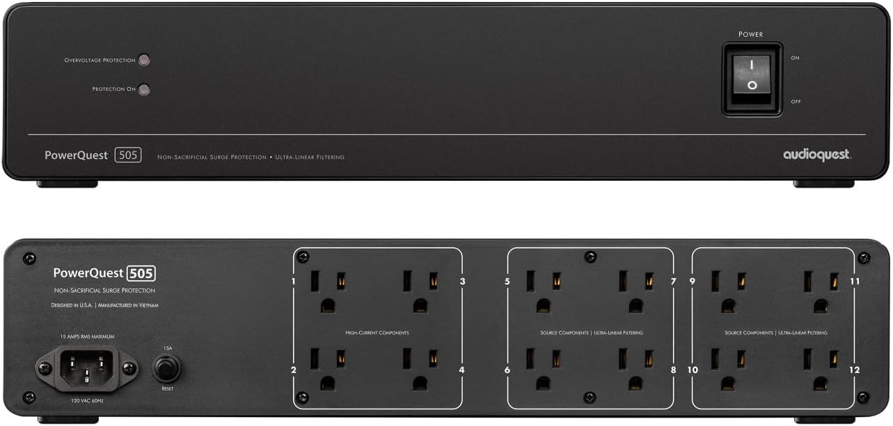 Samsung 65-Inch Class OLED S90F 4K Smart TV NQ4 AI Gen3 Processor, 4K AI Upscaling Pro, OLED HDR + Bundle with an AudioQuest PQ505NA PowerQuest 505 12 Outlet Surge Protector (2025)