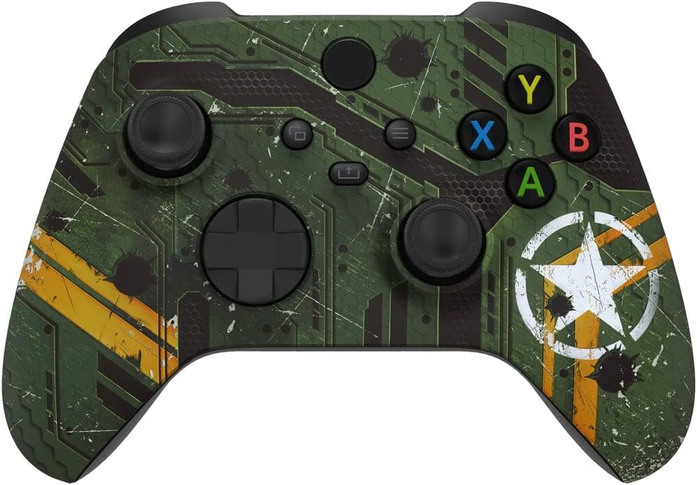 Custom Controllerzz Wireless Controller for Microsoft Series X/S & One - Custom Soft Touch Feel - Custom Series X/S Controller (X/S WWII v2)