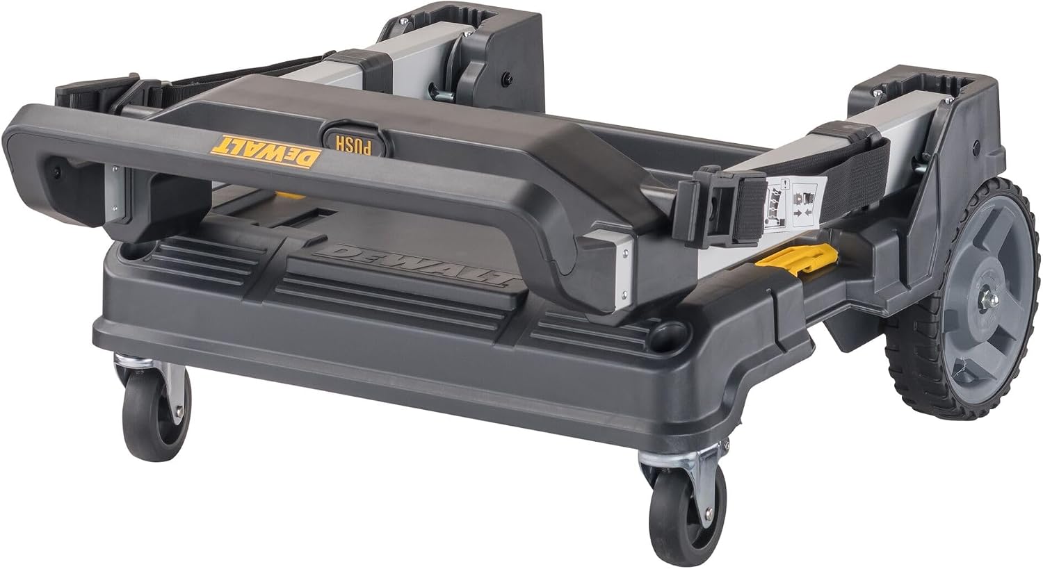 DEWALT TSTAK Trolley Cart with Handle, Swivel 360°, Capacity of Up to 200 lbs (DWST17888)