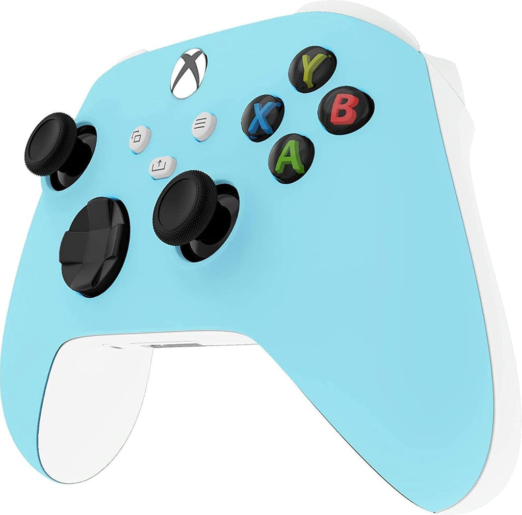 Custom Controllerzz Wireless Controller for Microsoft Xbox Series X/S & Xbox One - Custom Soft Touch Feel - Custom Xbox Series X/S Controller (X/S Baby Blue)