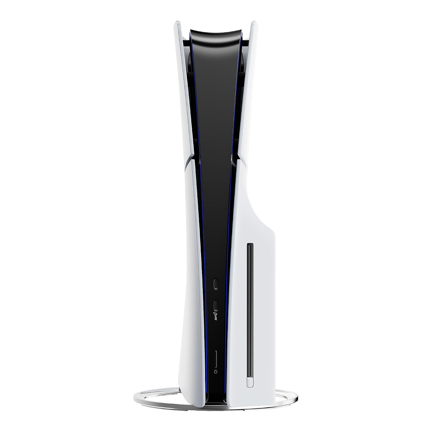 Sony PlayStation 5 Slim Disc 2TB SSD Edition Bundle with Astro Bot and C-Gamers Dual-Controller Charger - PS5 Upgraded with 2TB Ultra Fast SSD, White