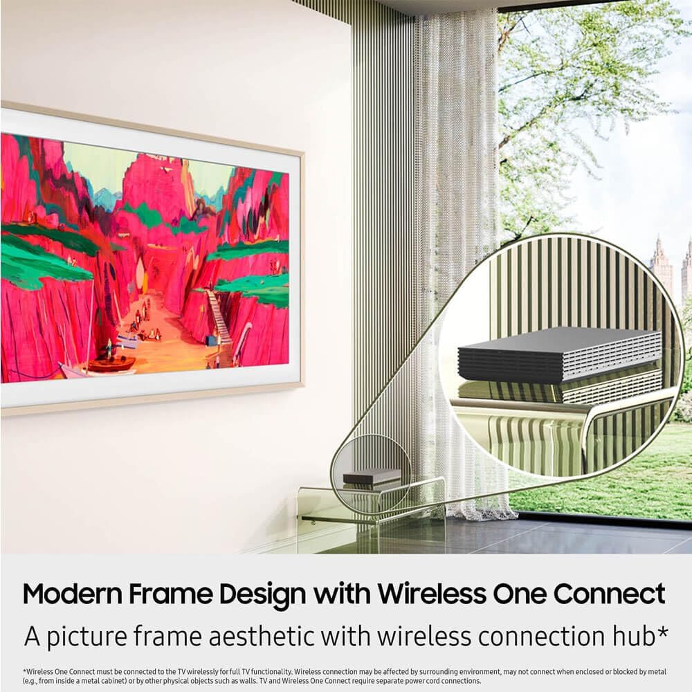 Samsung 75 Inch Class The Frame Pro 4K Neo QLED Smart TV with Art Mode, Matte Display, HDR, Dolby Atmos + HDMI Cable + Streaming Bundle + 12-Month CPS Protection