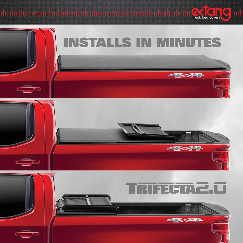 RealTruck Extang Trifecta Toolbox 2.0 Soft Folding Truck Bed Tonneau Cover | 93450 | Fits 2014-2018, 2019 Ltd/Lgcy Chevy/GMC Silverado/Sierra 1500, 2014-18 2500/3500HD 6' 7' Bed (78.9')
