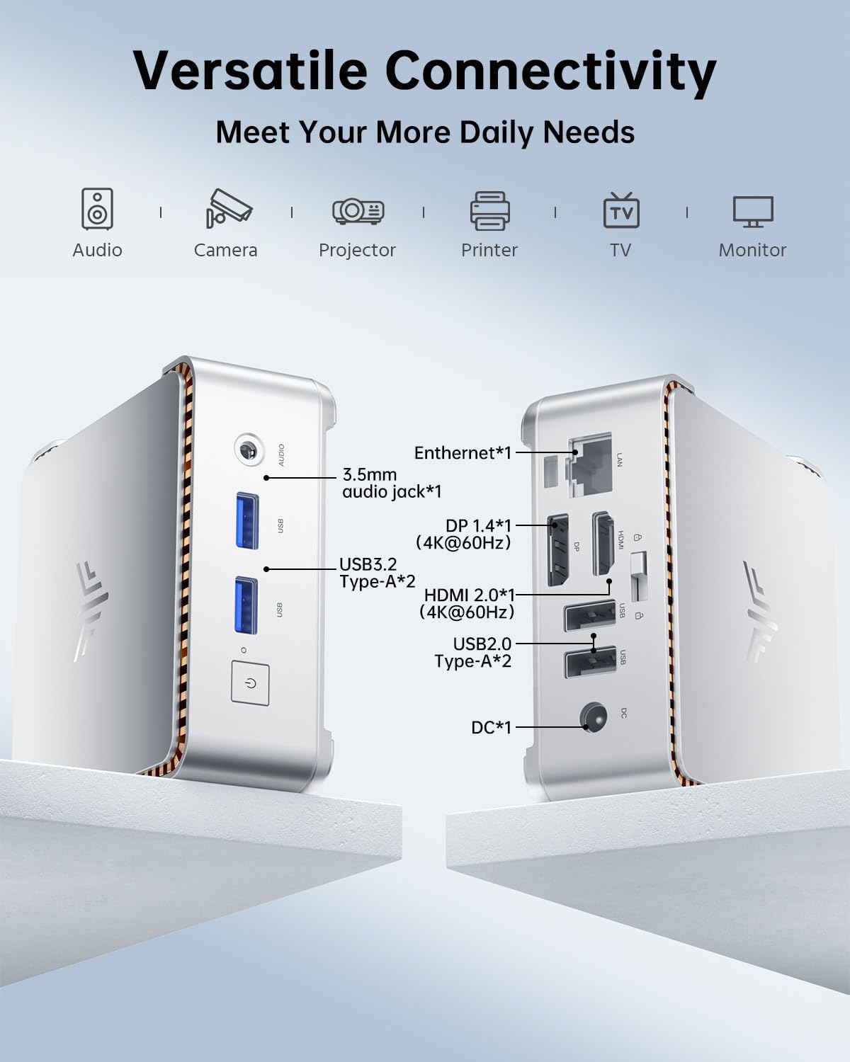 KAMRUI Essenx E2 N95 PC, 16GB DDR4 512GB SSD Computers, Twin Lake-N N95 Micro PC(Beat N100, up to 3.4GHz) PC Gigabit Dual 4K,WiFi,BT for Office/Home/Business