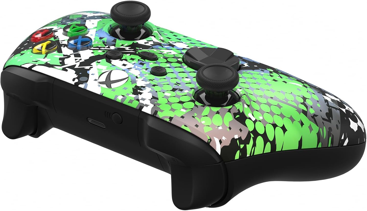 Custom Controllerzz Wireless Controller for Microsoft Xbox Series X/S & Xbox One - Custom Soft Touch Feel - Custom Series X/S Controller (X/S Swamp Fade)
