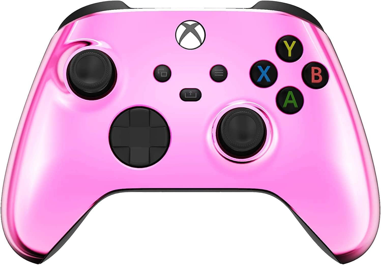 Custom Controllerzz Wireless Controller for Microsoft Xbox Series X/S & Xbox One - Custom Soft Touch Feel - Custom Xbox Series X/S Controller (X/S Pink Chrome)