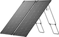 EF ECOFLOW 2PCS 125W Solar Panels, 250W Bifacial Rigid Modular Solar Panel Up to 25% Efficiency with IP68 Waterproof Rate, Adjustable Support and Solar Angle Guide for Camping, RVs & Home