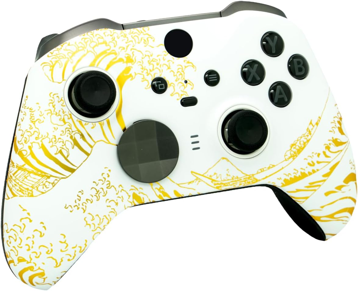 Elite 2 Custom Controller for PC, Windows 10+ Series X/S & One (Gold Wave)