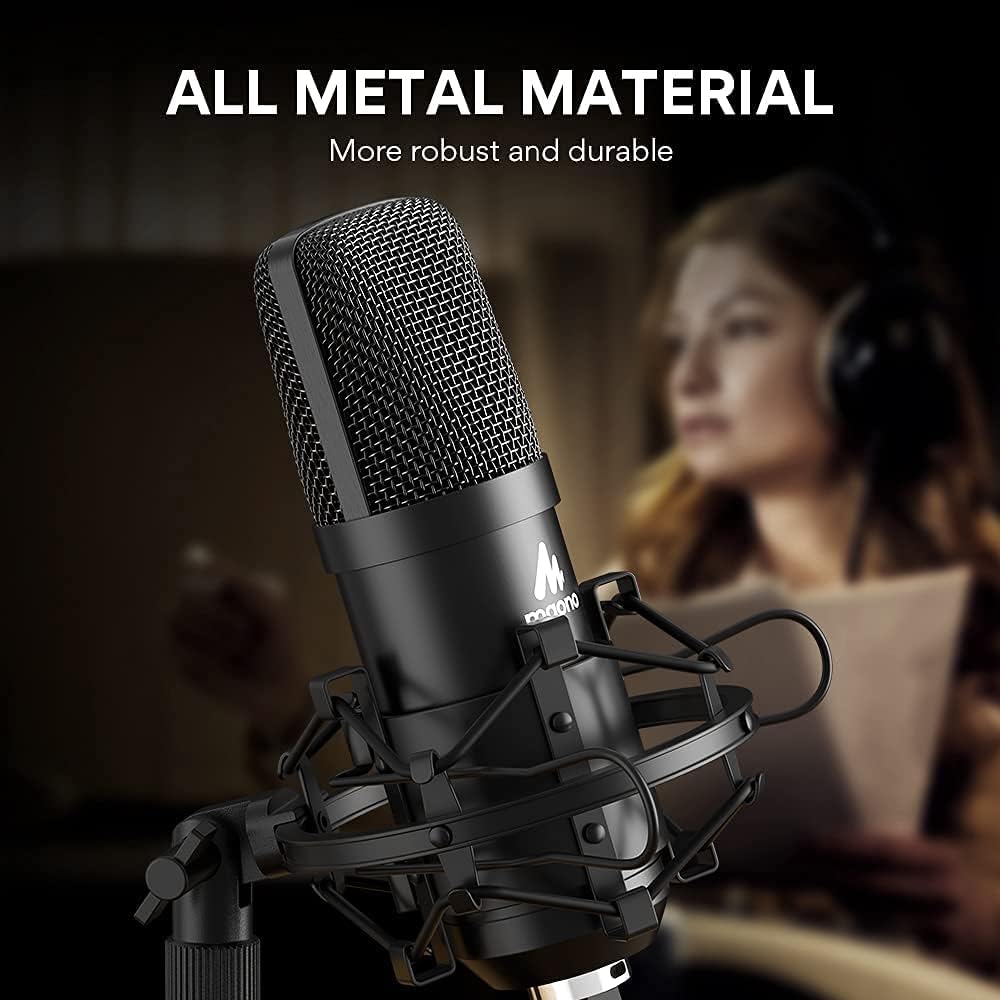 MAONO Gaming USB Microphone DGM20S, with USB Condenser Microphone Kit 192KHZ/24BIT AU-A04T f Plug & Play for YouTube, Gaming Recording, Computer, PS4, PS5, Mac, GamerWave DGM20S, A04T