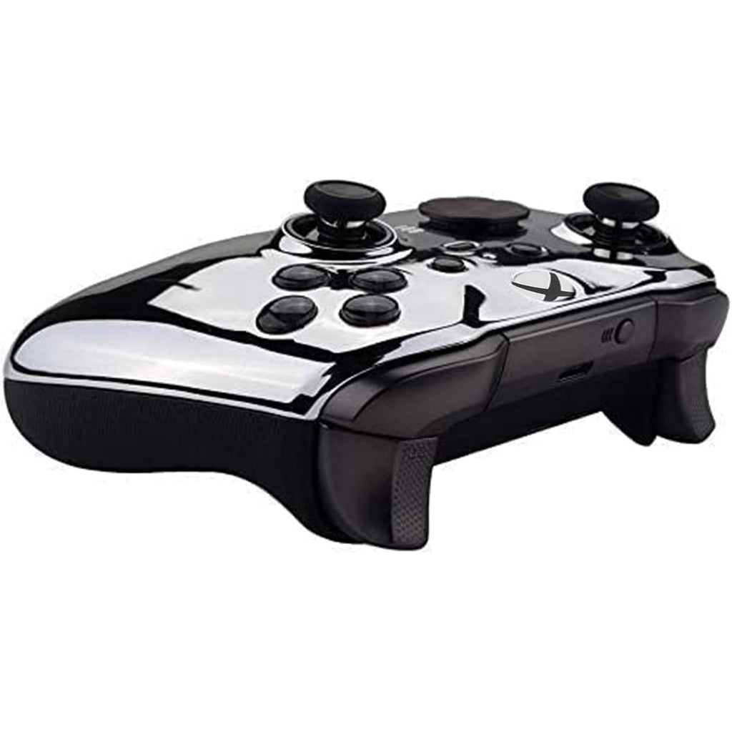 Custom Controllerzz Elite Series 2 Controller Compatible with Xbox One, Xbox Series S and Xbox Series X - (Silver Chrome)