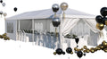 Devoko 10'x30' Heavy Duty Outdoor Canopy Tent, Waterproof Wedding Party and Events Tent with UV Protection & Sidewalls, Wind Resistant Portable Gazebo for Backyard, Patio, White