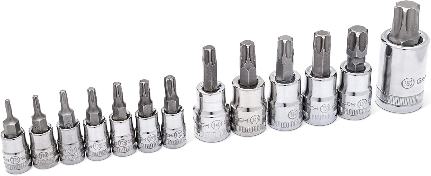 GEARWRENCH 49 Piece 1/4', 3/8', 1/2' Drive Torx Bit Socket Master Set - 89087